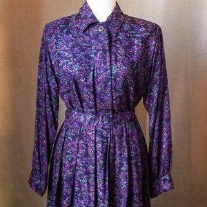 Vintage Pendleton 100% Rayon Skirt Blouse Set